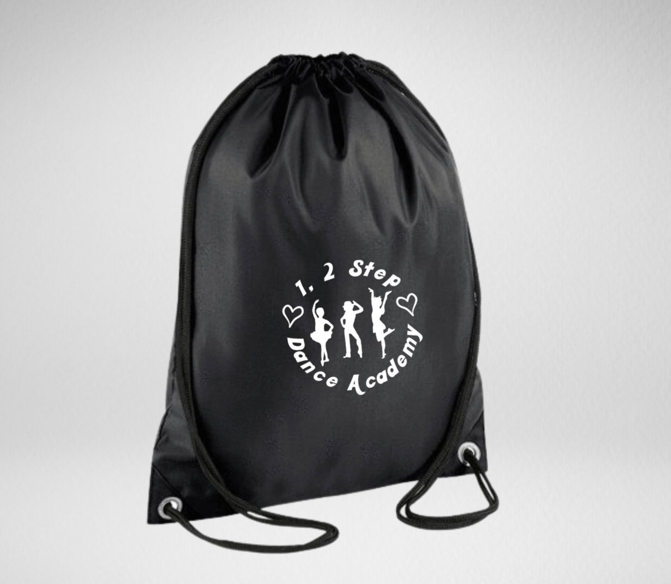 1, 2 Step Dance Academy Drawstring Bag