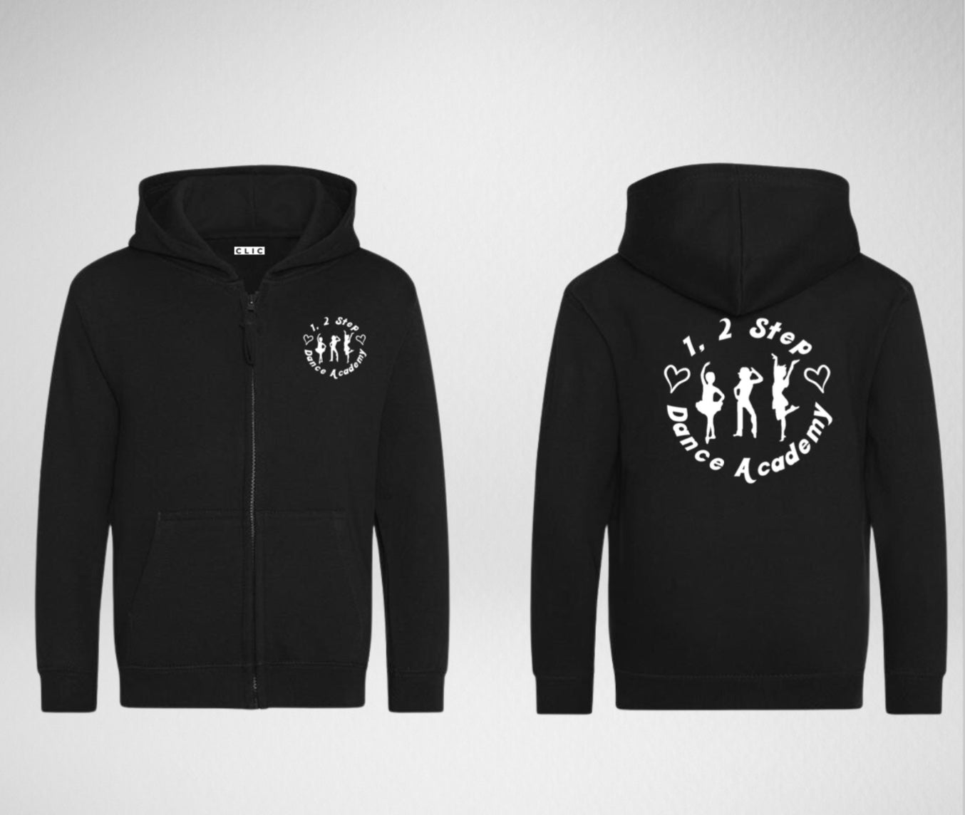 1, 2 Step Dance Academy Zipped Hoodie